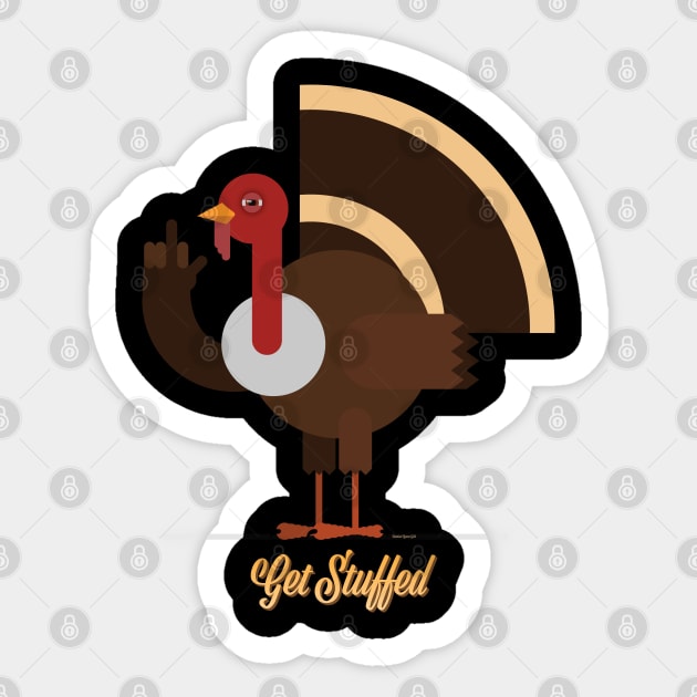 Get Stuffed, Turkey Sticker by DanielLiamGill